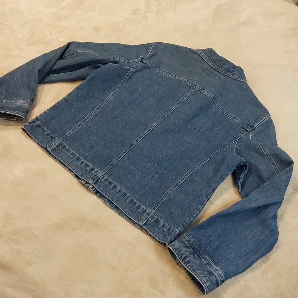 Vintage 80's JAMAICA BAY Blue Denim Button Up Jean Jacket Womens Size L - Picture 12 of 12